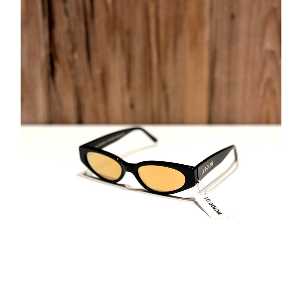 LU GOLDIE TAYLOR LaSHAE 02 SUGLASSES/BLK W/GOLD